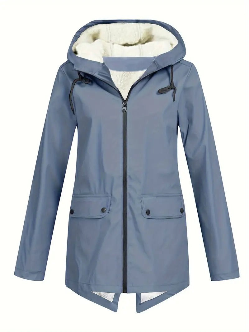 Emma - Warmes Langarmshirt Kapuze Jacke Mit Reißverschluß