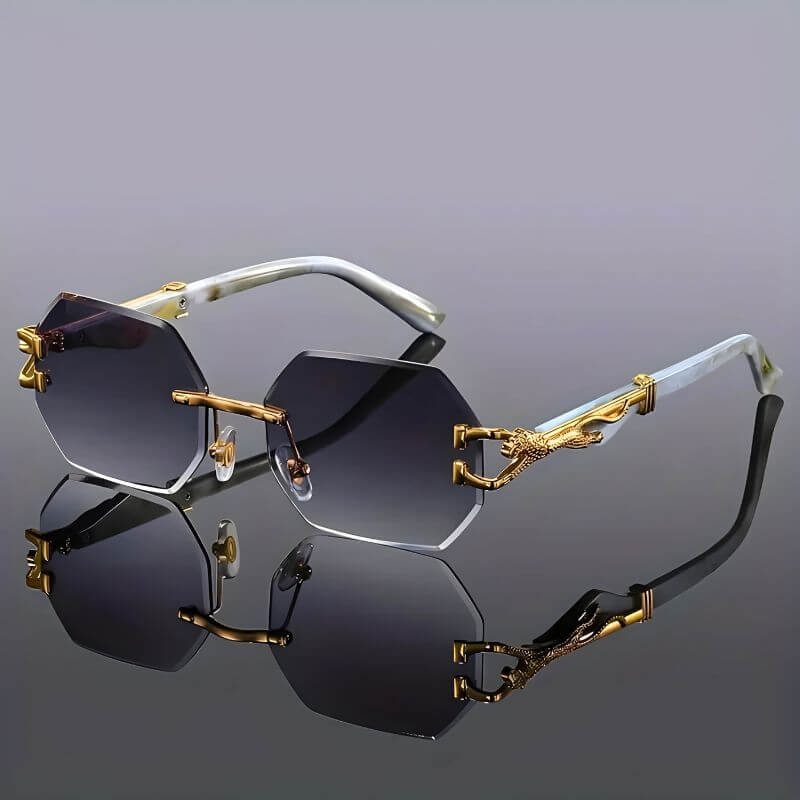 Amelie – Leichte Sonnenbrille mit goldenen Akzenten und UV Schutz