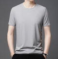 Carl - Lässiges schmal geschnittenes Rundhals T Shirt mit kurzen Ärmeln