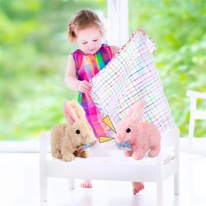 BunnyJoy - Interaktives Laufkaninchen mit Wackelohren und wackelndem Schwanz