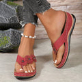 Miray – Leichte Blumendesign Sandalen mit Dicke rutschfeste Sohle