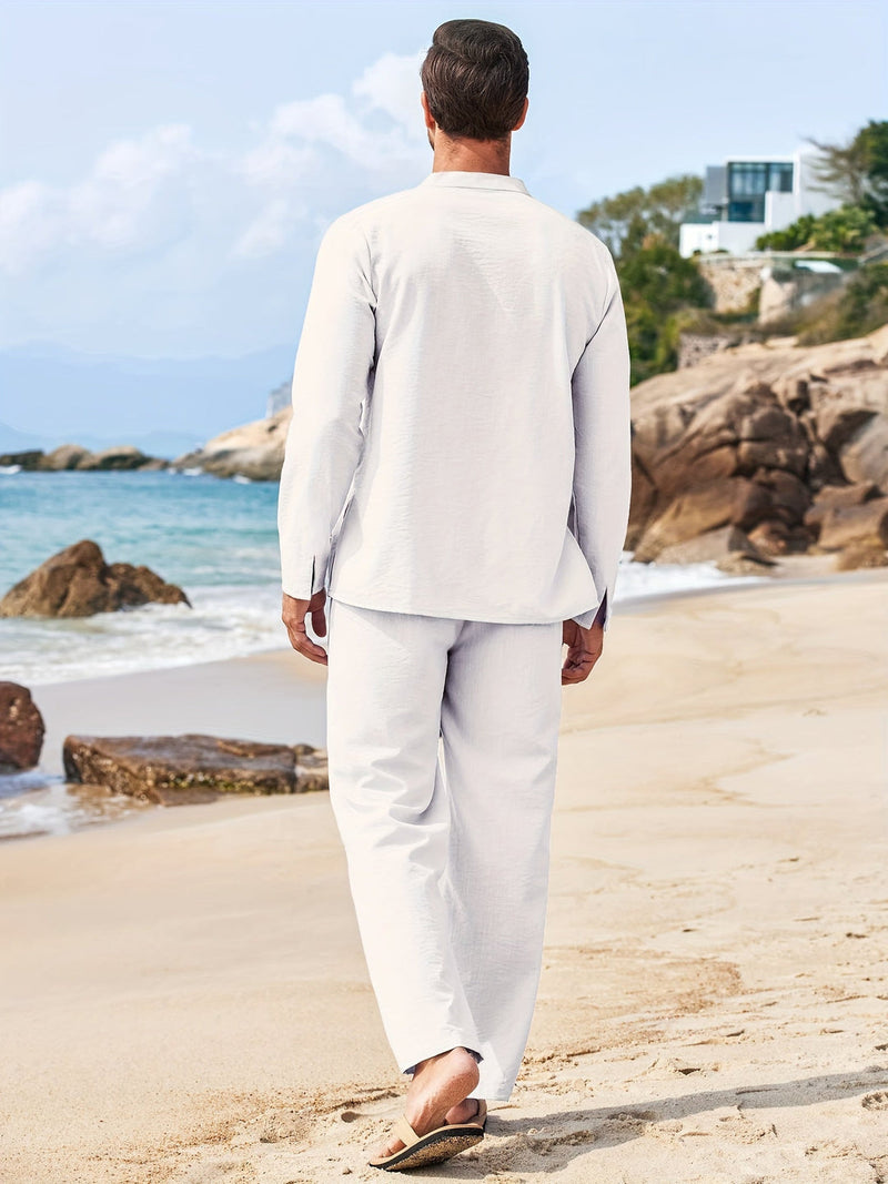 Carl – Zweiteiliges Satz mit Langarmshirt und Lockere Passform Hose