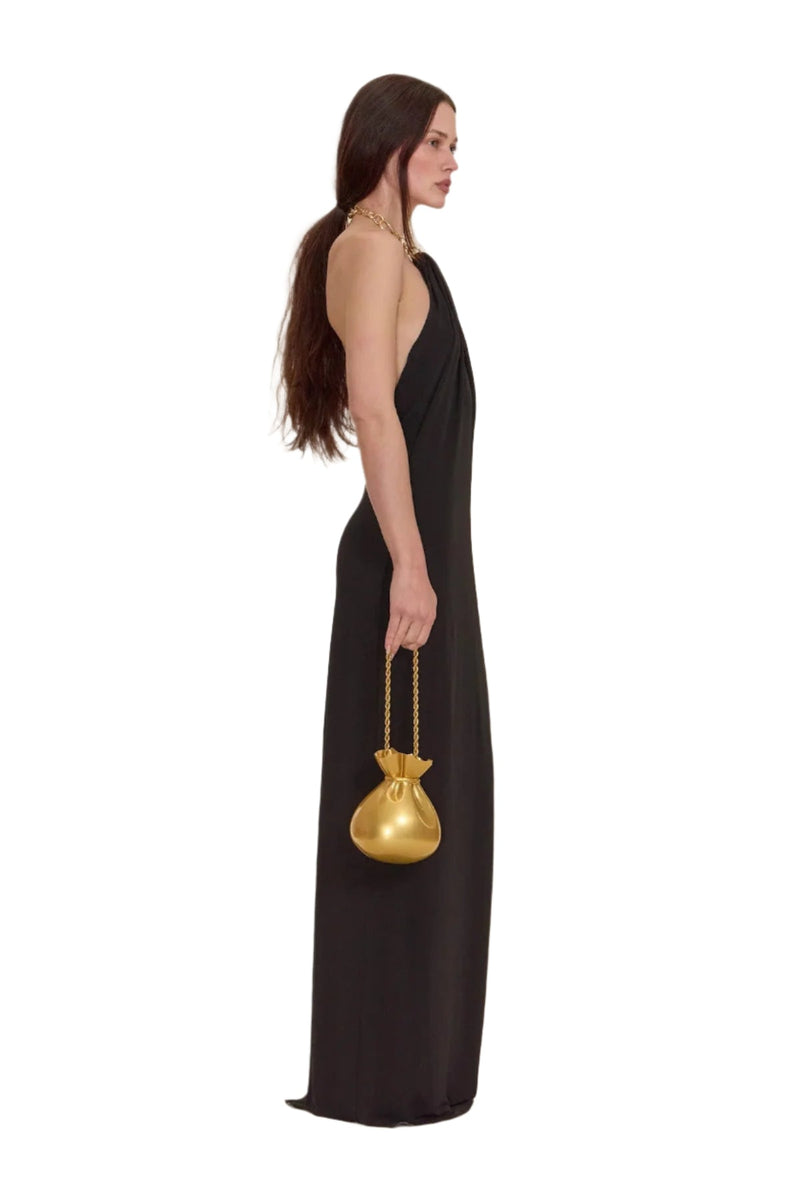 Emily – Stilvolles ärmelloses Neckholder Langkleid mit rückenfreiem Entwerfen