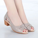 Anna – Leichte rutschfeste Sandalen mit Absatz und offenem Zehenbereich