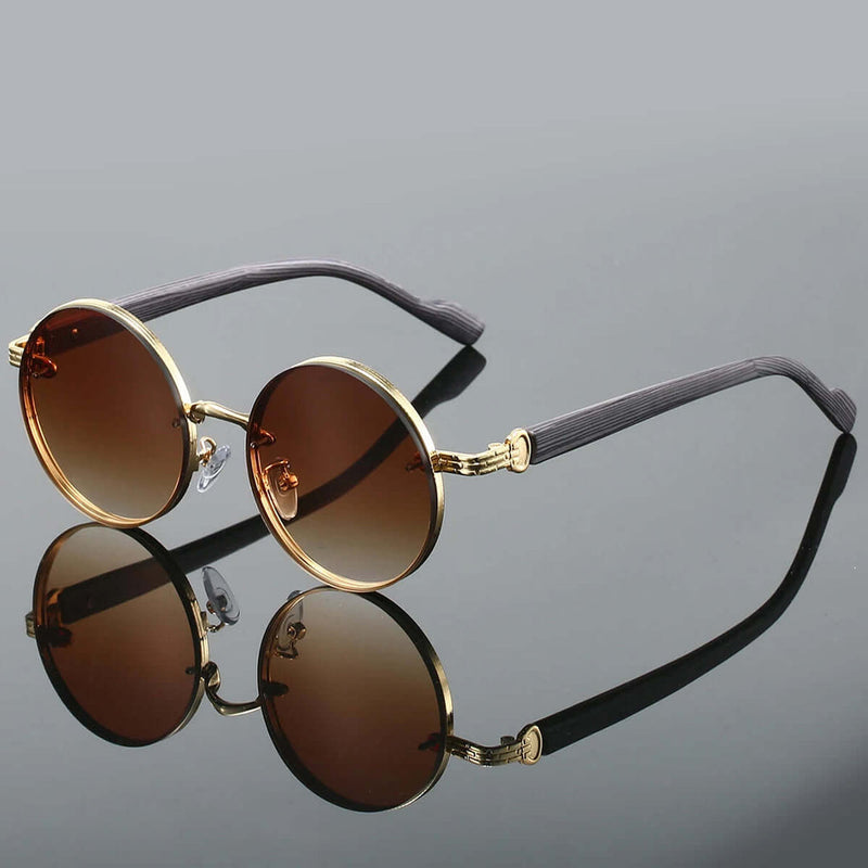 Sofie – Stylische runde Sonnenbrille mit UV Schutz und klassischem Rahmen