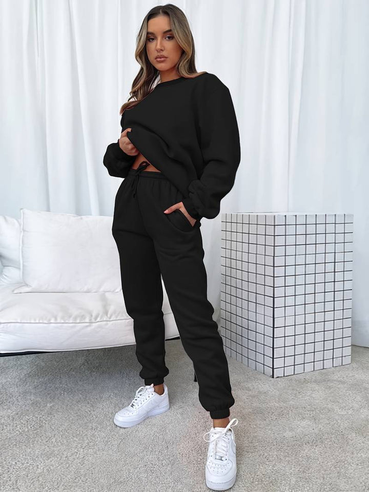 Clara - Langärmelig Top Und Hosen Zweiteiliges Set