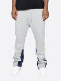 Felix – Bedruckte Hose mit entspannter Passform Kordelzug in der Taille und Seitentaschen