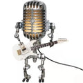 GuitarGlow – Dimmbare Tischlampe in Gitarrenform mit Roboterstil