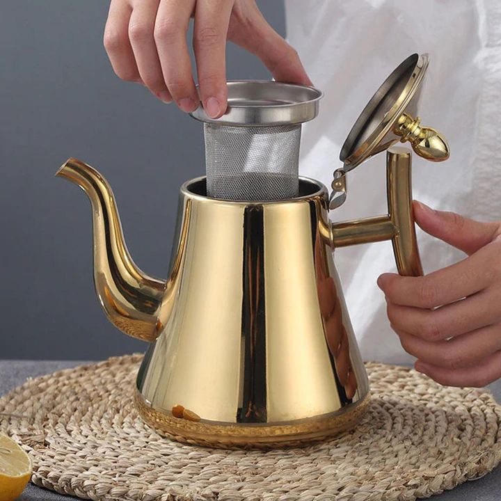 Boilberry – Wasserkocher im Retro-Stil mit integriertem Teefilter und induktionsgeeignetem Boden