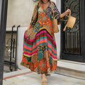 Serelune – Boho-Maxikleid mit fließender Passform und romantischen Details