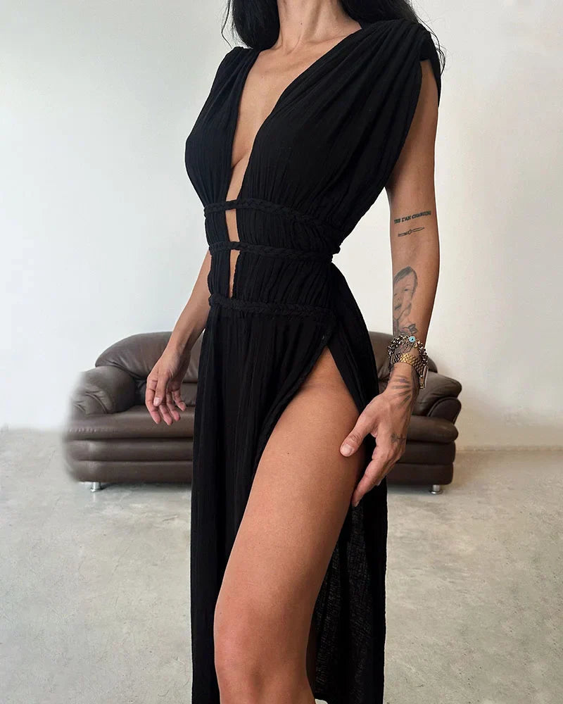Selin – Leichtes Kleid mit offener Form und weich fließender Passform