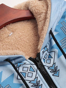 Anselm - Langärmelige Vlies Gefüttert Kapuze Jacke Mit Reißverschluß