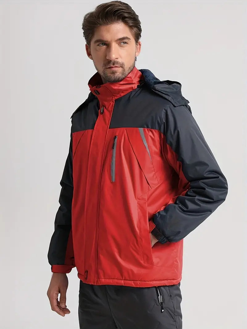 Anselm - Langärmelig Wasserdicht Kapuze Jacke Mit Reißverschluß