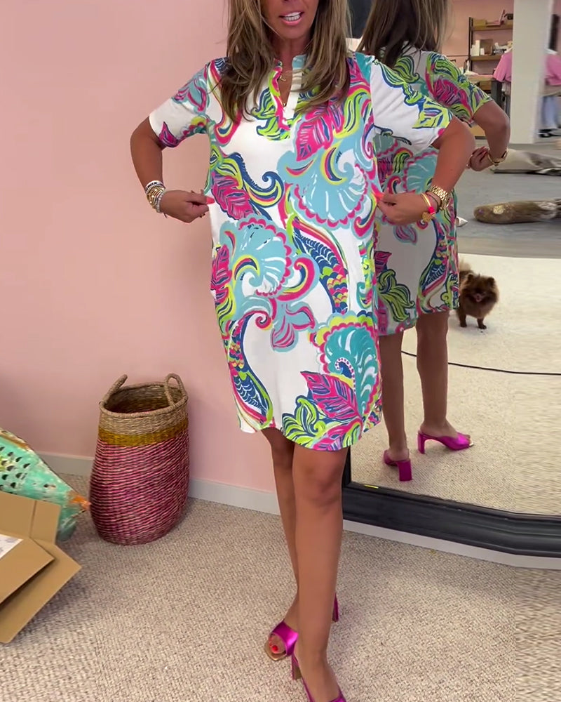 Elysia – Wunderschönes Sommerkleid Mit Blumendruck