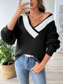 Ylva - Bequemer lockerer Pullover mit langen Ärmeln