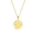 Muttertag – Herzliche Goldkette mit personalisierter Buchstabengravur