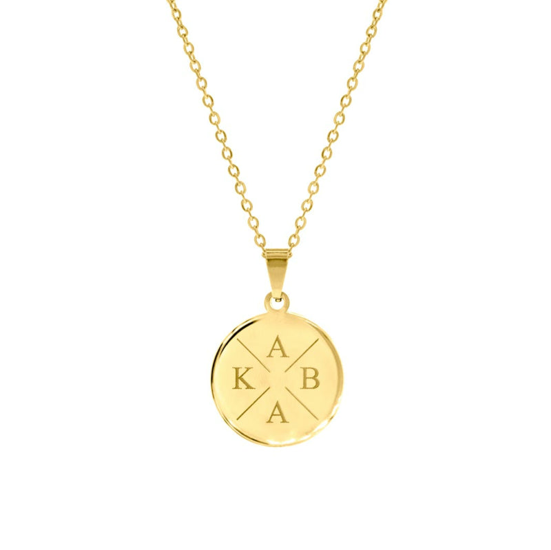 Muttertag – Herzliche Goldkette mit personalisierter Buchstabengravur