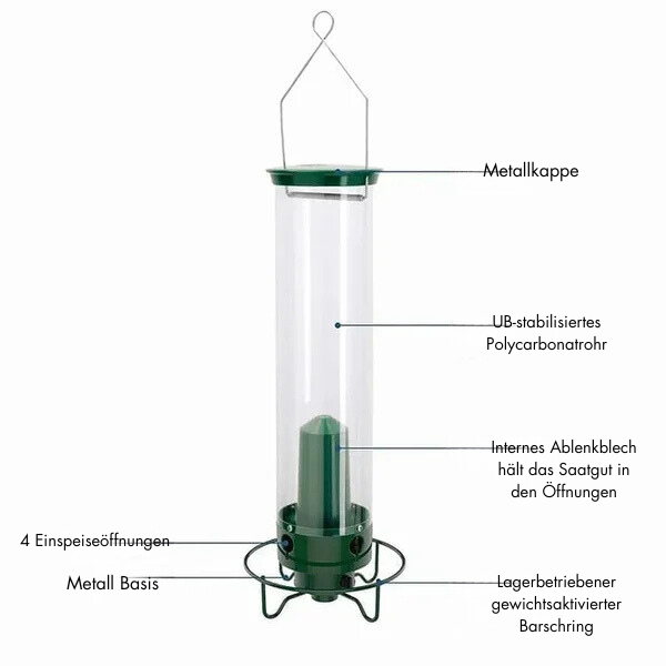 BirdHaven - Draußen Hängend Eichhörnchensicher Wildvogelfütterung