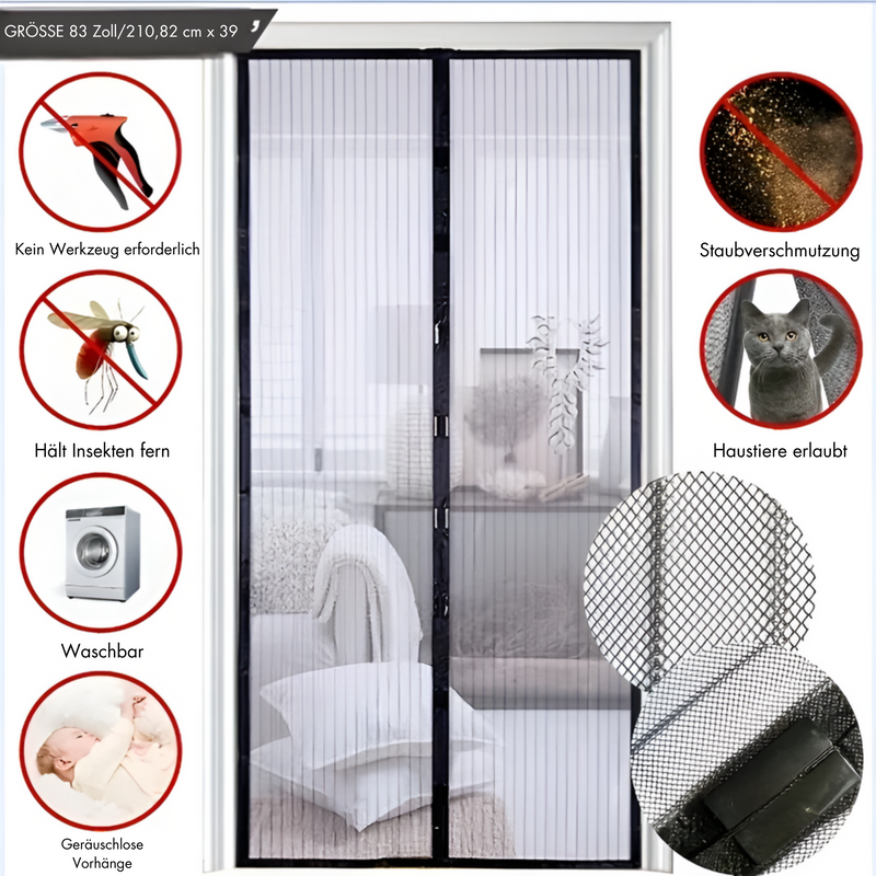 FlyBarrier - Anti Moskito Magnetisch Tür Vorhang