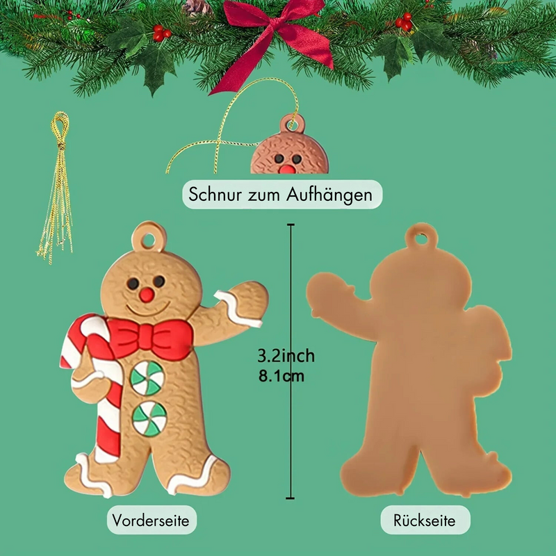 FrostBite - Dekoration Hängend Lebkuchen Ornamente Satz