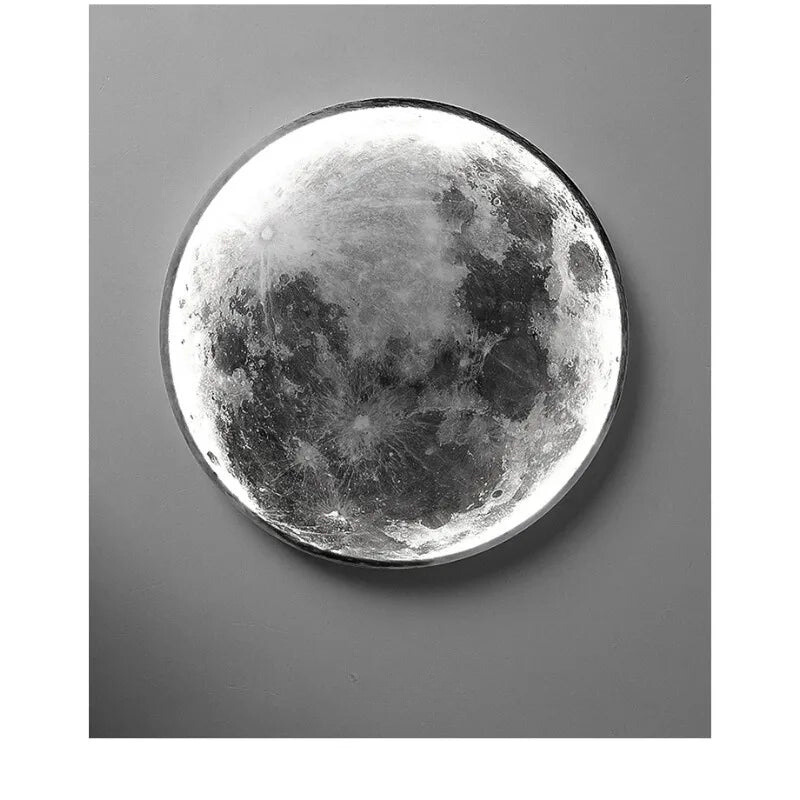 LunarGlow - Moderne LED Mond Wandleuchte