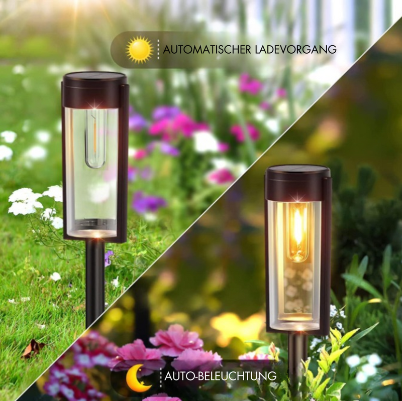 SolarGlow - Dauerhaft Wasserdicht Solarbetrieben Garten Lichter