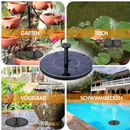 AquaGlow - Charmant Solar Wasser Brunnen Mit Düsen