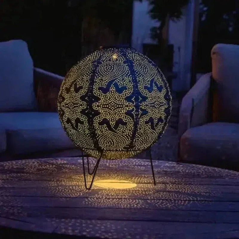 LumiMosaic - Solarlaterne mit handgefertigtem Marrakesch Muster für elegante Außenbeleuchtung