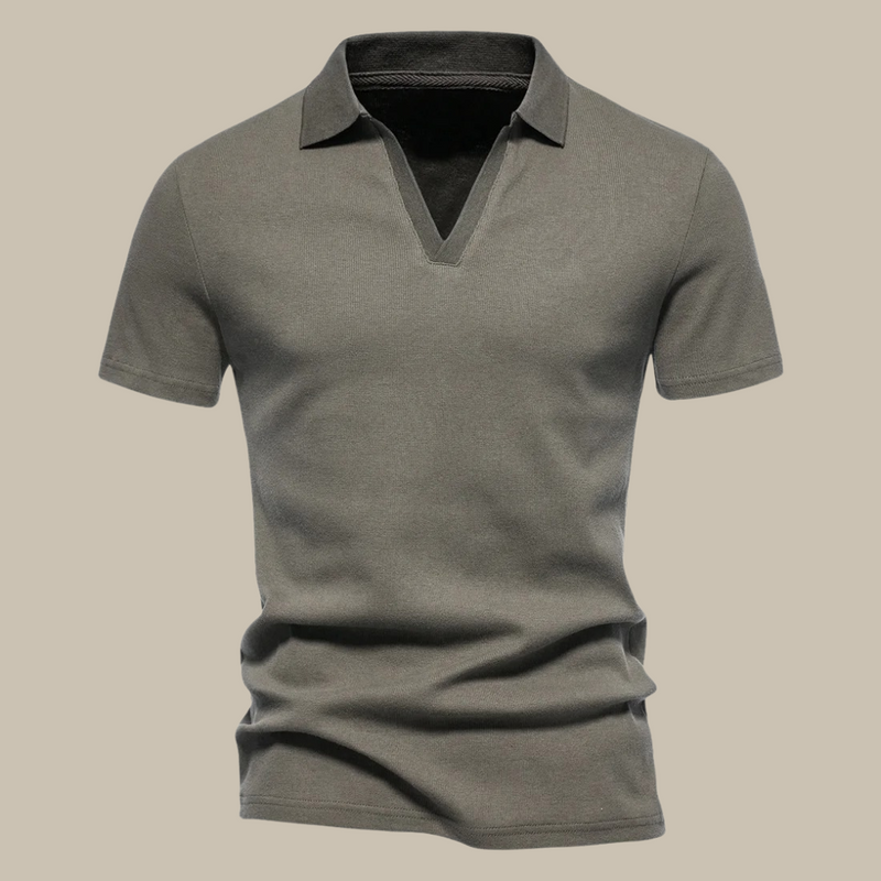 Felix – Lässiges Slim Fit V Ausschnitt Shirt mit kurzem Arm