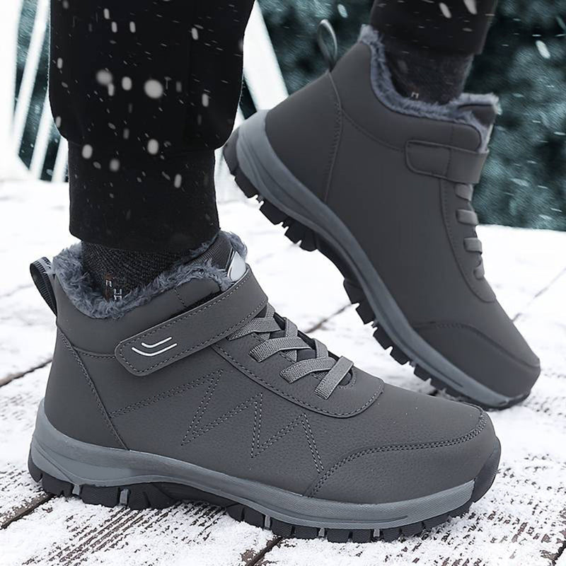 Henry - Warme Rutschfest Pelz Knöchel Stiefel