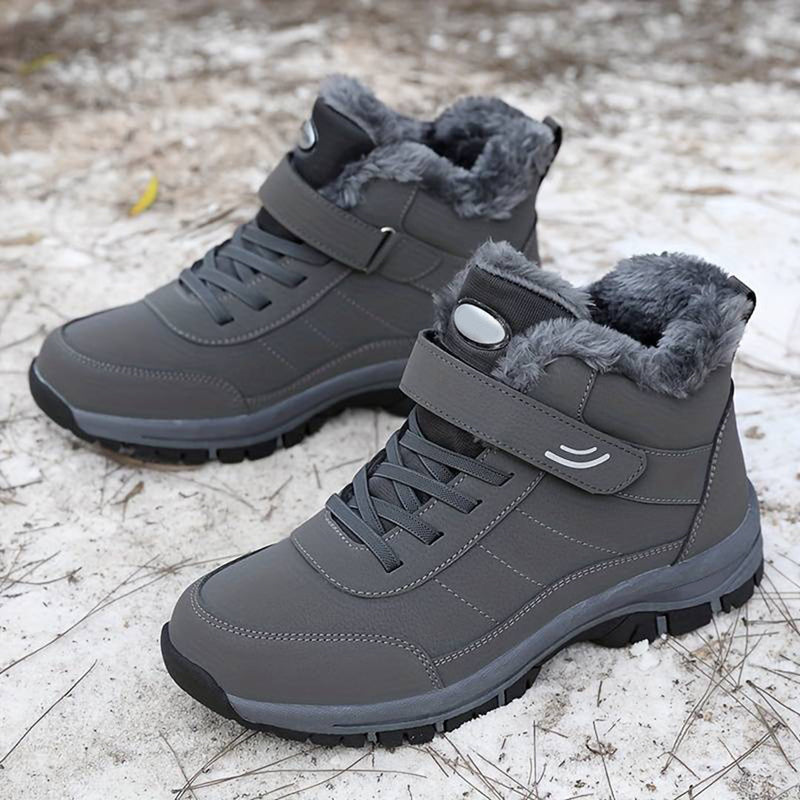 Henry - Warme Rutschfest Pelz Knöchel Stiefel