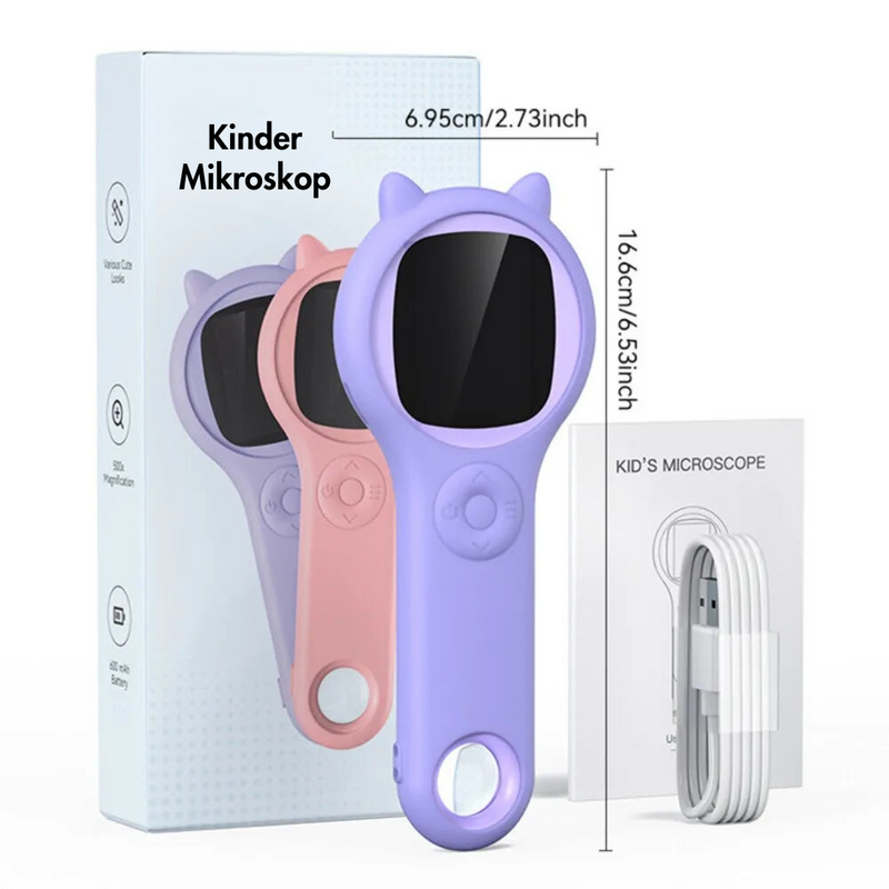 SnapZoom - LED Beleuchtung Einstellbar Helligkeit Kinder Mikroskop