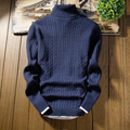 Anton - Warmer Langärmelig Rollkragenpullover mit Rippenbündchen