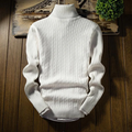 Anton - Warmer Langärmelig Rollkragenpullover mit Rippenbündchen
