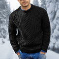 Johann - Bequemer Langärmelig Rundhalsausschnitt Strickpullover