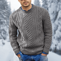 Johann - Bequemer Langärmelig Rundhalsausschnitt Strickpullover