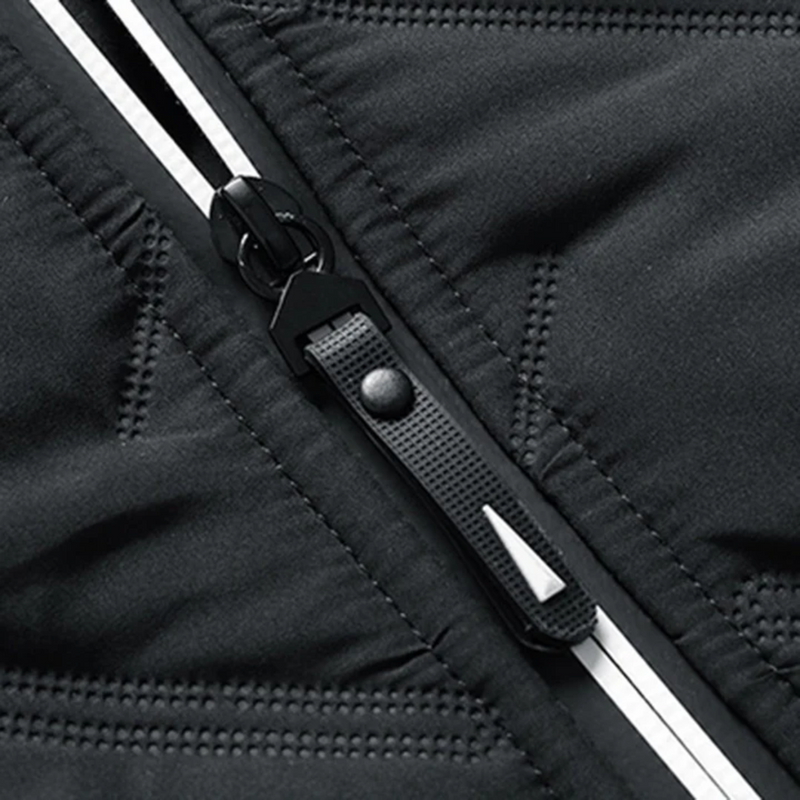 Theo - Warme Langärmelig Gesteppte Jacke Mit Reißverschluss und Taschen