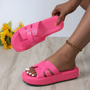 Tilana - Bequeme Flip Flops Sandalen mit dickem Boden und rutschfester