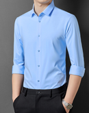 Alwin - Schmal geschnittenes Hemd mit Umlegekragen langen Ärmeln und Knöpfen