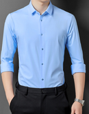 Alwin - Schmal geschnittenes Hemd mit Umlegekragen langen Ärmeln und Knöpfen