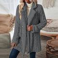Clara - Warmer Langärmelig Reversmantel Mit Schaltflächen