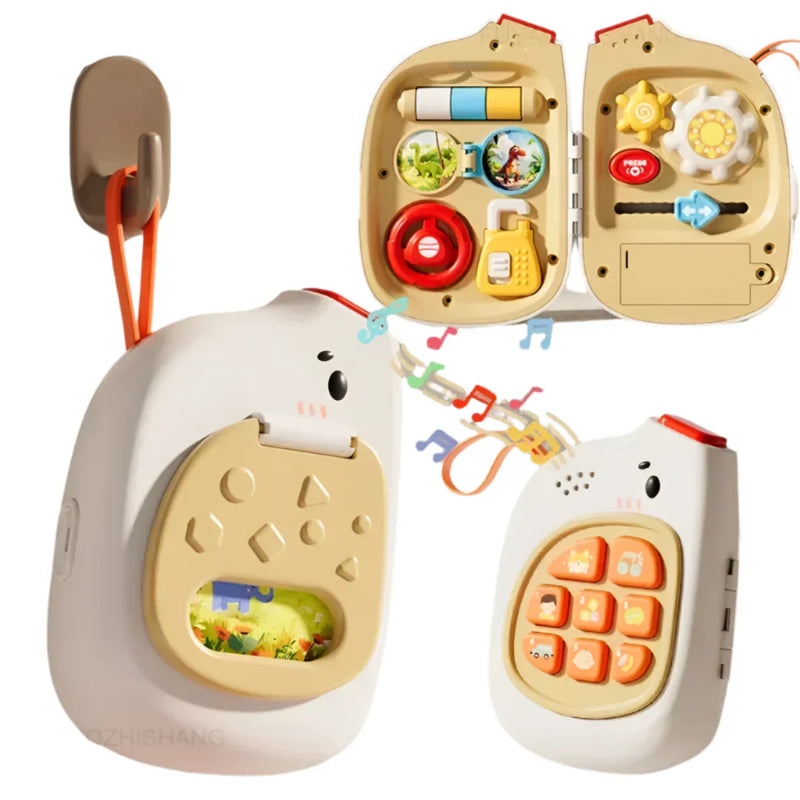 TouchTales - Sensorisches Lerntelefon mit Musik Lichtern und Texturen für interaktives Spielen