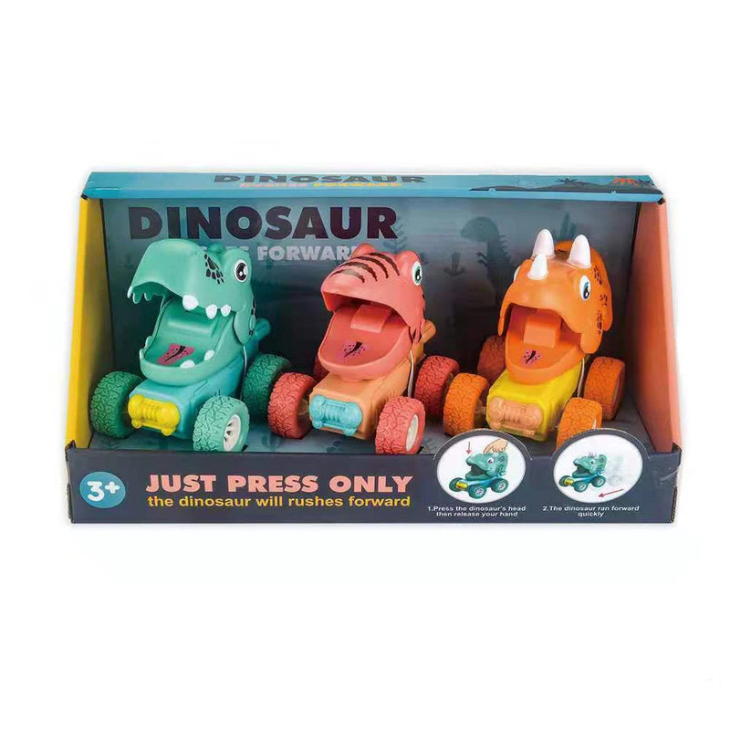 RexRoller – Dinosaurier Spielzeugauto zum Schieben und Fahren mit actionreichem Spielspaß