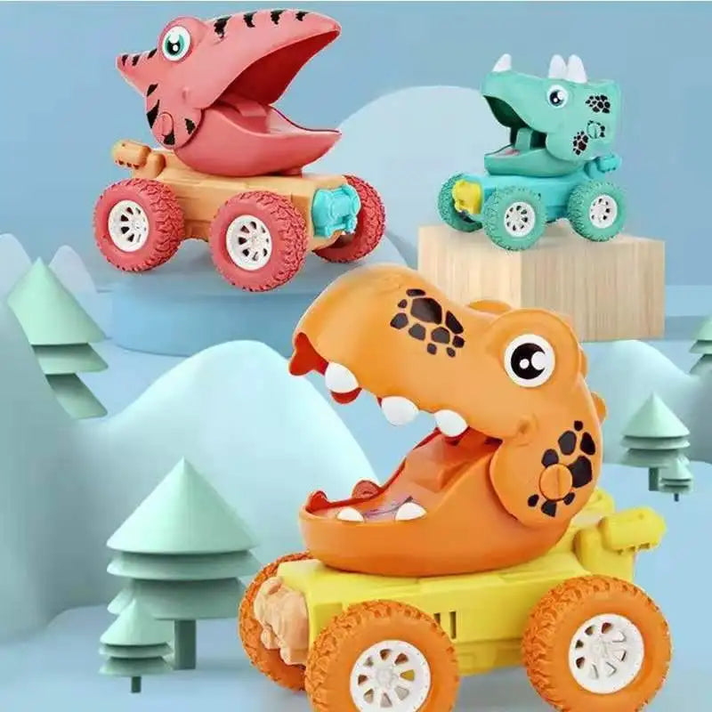 RexRoller – Dinosaurier Spielzeugauto zum Schieben und Fahren mit actionreichem Spielspaß