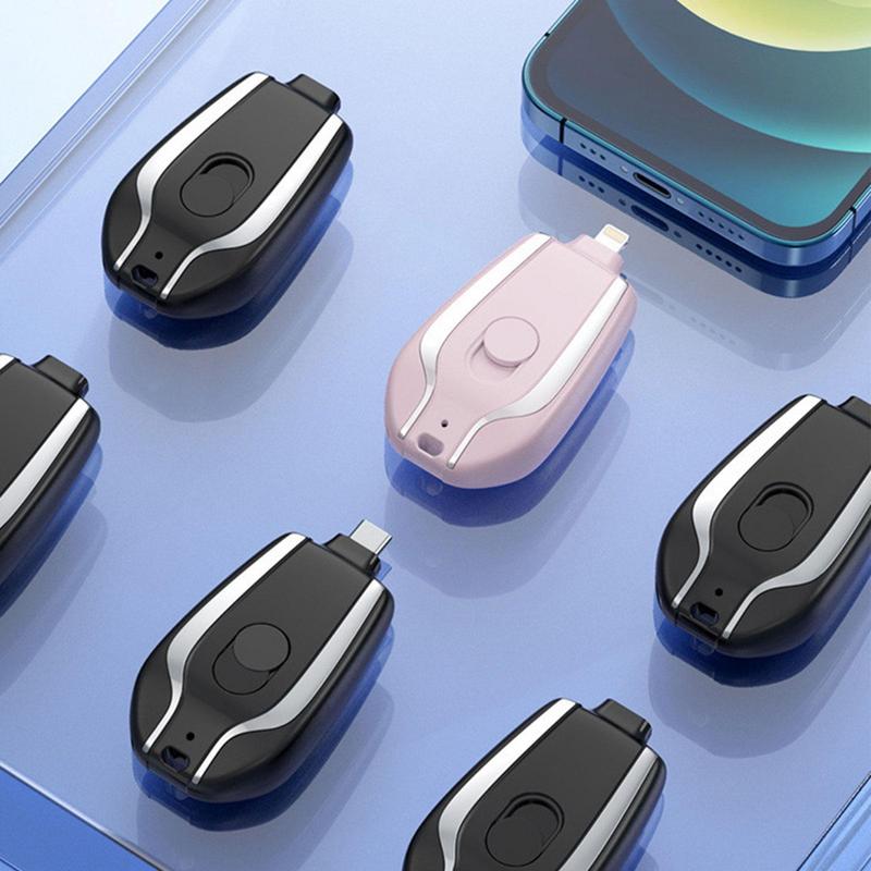ZapCharge - Mini Schlüsselanhänger Powerbank mit USB Schnellladefunktion und LED Anzeige