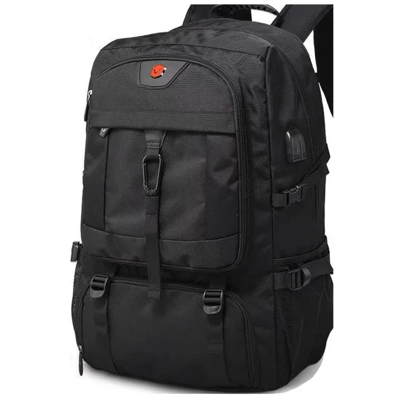 PackVibe - Zuverlässiger Reiserucksack mit großem Fassungsvermögen USB Anschluss und Gepäckgurt