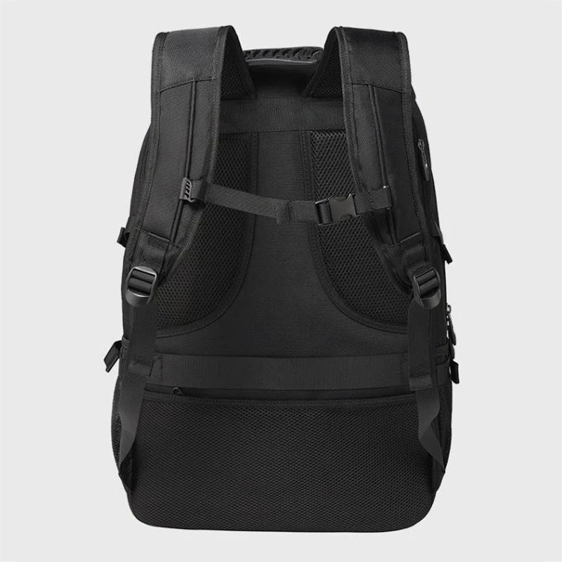 PackVibe - Zuverlässiger Reiserucksack mit großem Fassungsvermögen USB Anschluss und Gepäckgurt