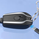 ZapCharge - Mini Schlüsselanhänger Powerbank mit USB Schnellladefunktion und LED Anzeige