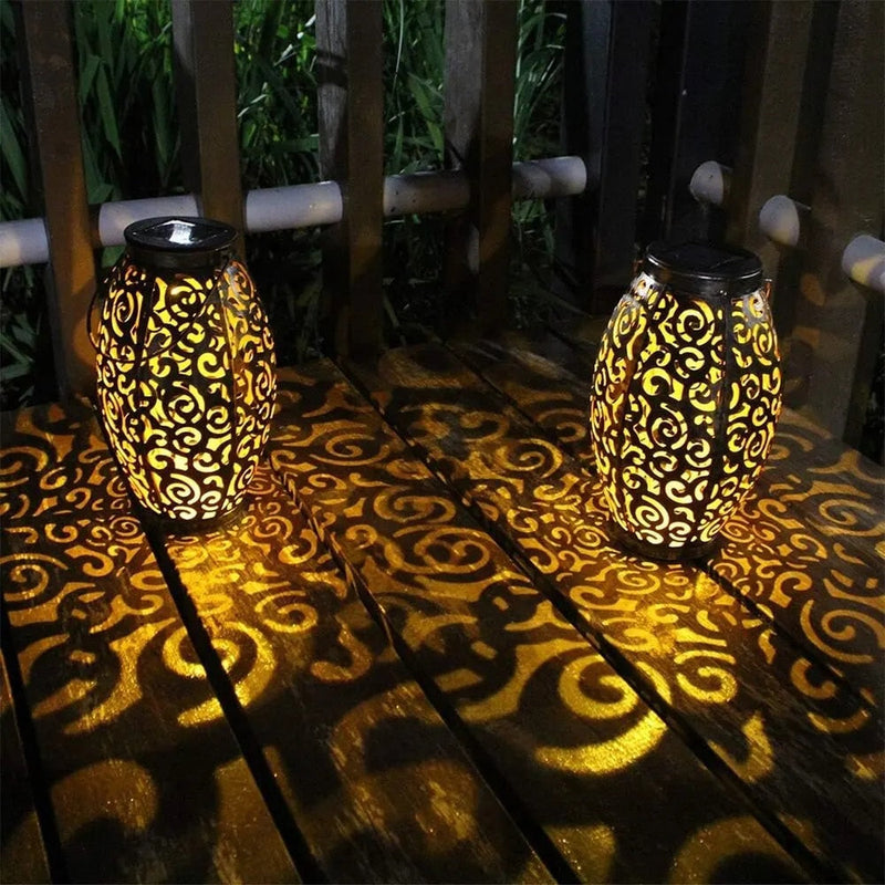 GlowHaven - Elegante Solarlaterne mit warmem LED-Licht für stilvolle Außenbeleuchtung