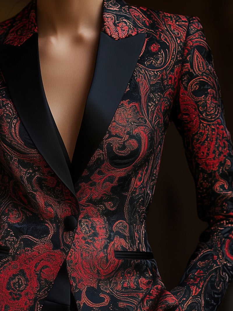 Clara – Stylischer Langarm Blazer mit Reverskragen und Taschen